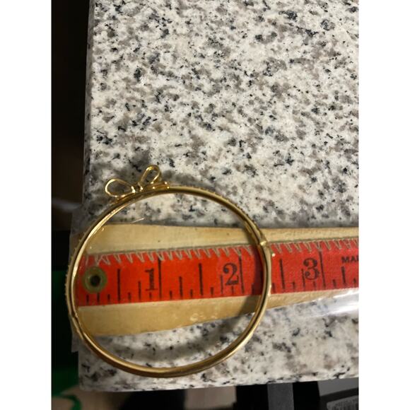 Kate Spade Hinged Embellished Bow Bangle Gold - Picture 3 of 6